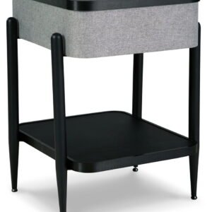 Jorvalee - Accent Table with Speaker - Gray / Black