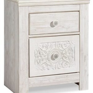 Paxberry - Two Drawer Night Stand - Whitewash