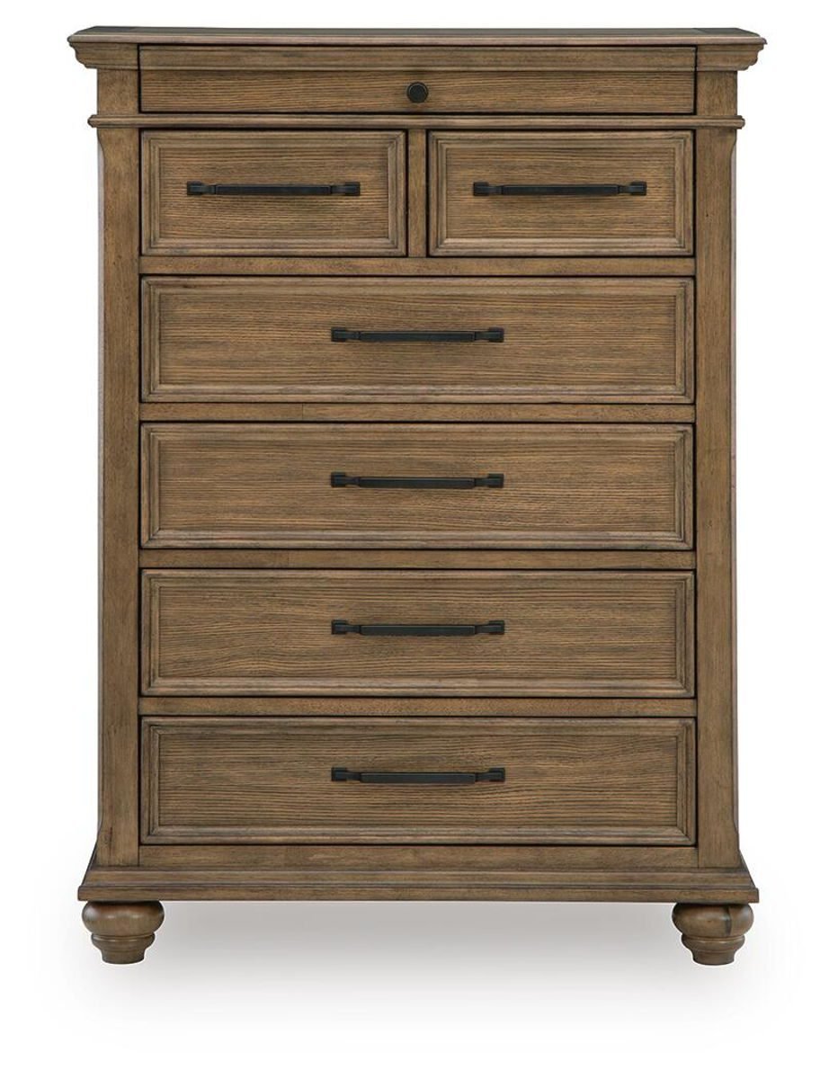 Karallin - Seven Drawer Chest - Medium Brown - Image 4