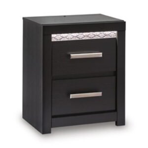 Shoralli - Two Drawer Night Stand - Black