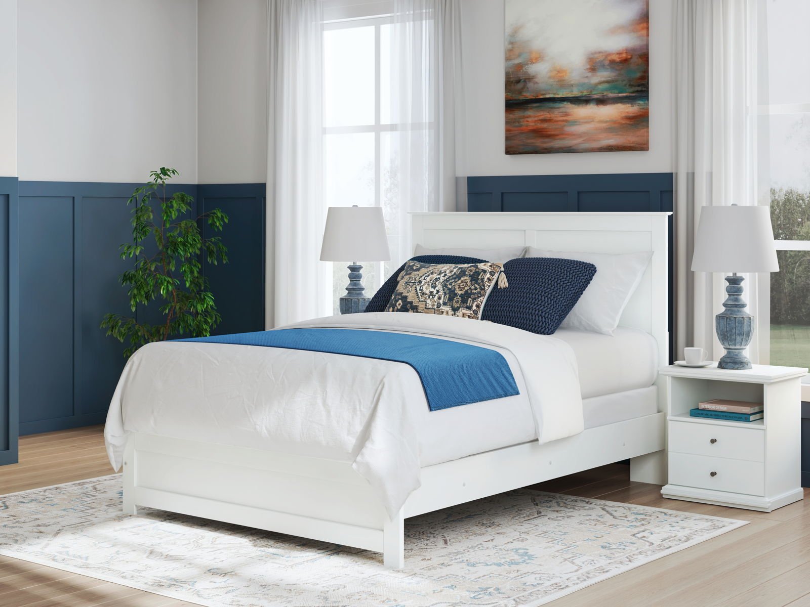 Bostwick Shoals - Panel Bed With Framed Footboard - Image 10