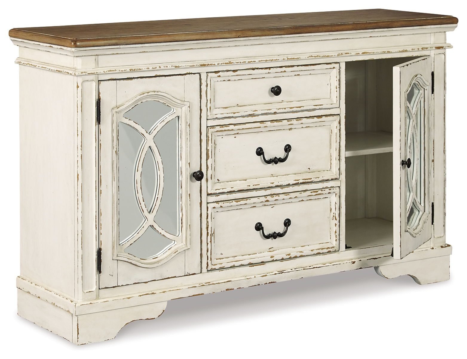 Realyn - Dining Room Server - Chipped White - Image 4