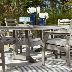 Visola - 7 Pc. - Dining Set with 6 Chairs - Gray