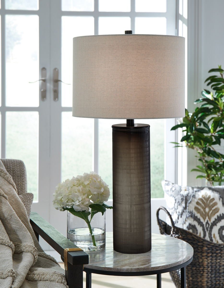 Dingerly - Glass Table Lamp - Brown - Image 2