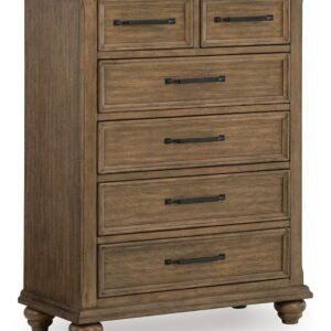 Karallin - Seven Drawer Chest - Medium Brown