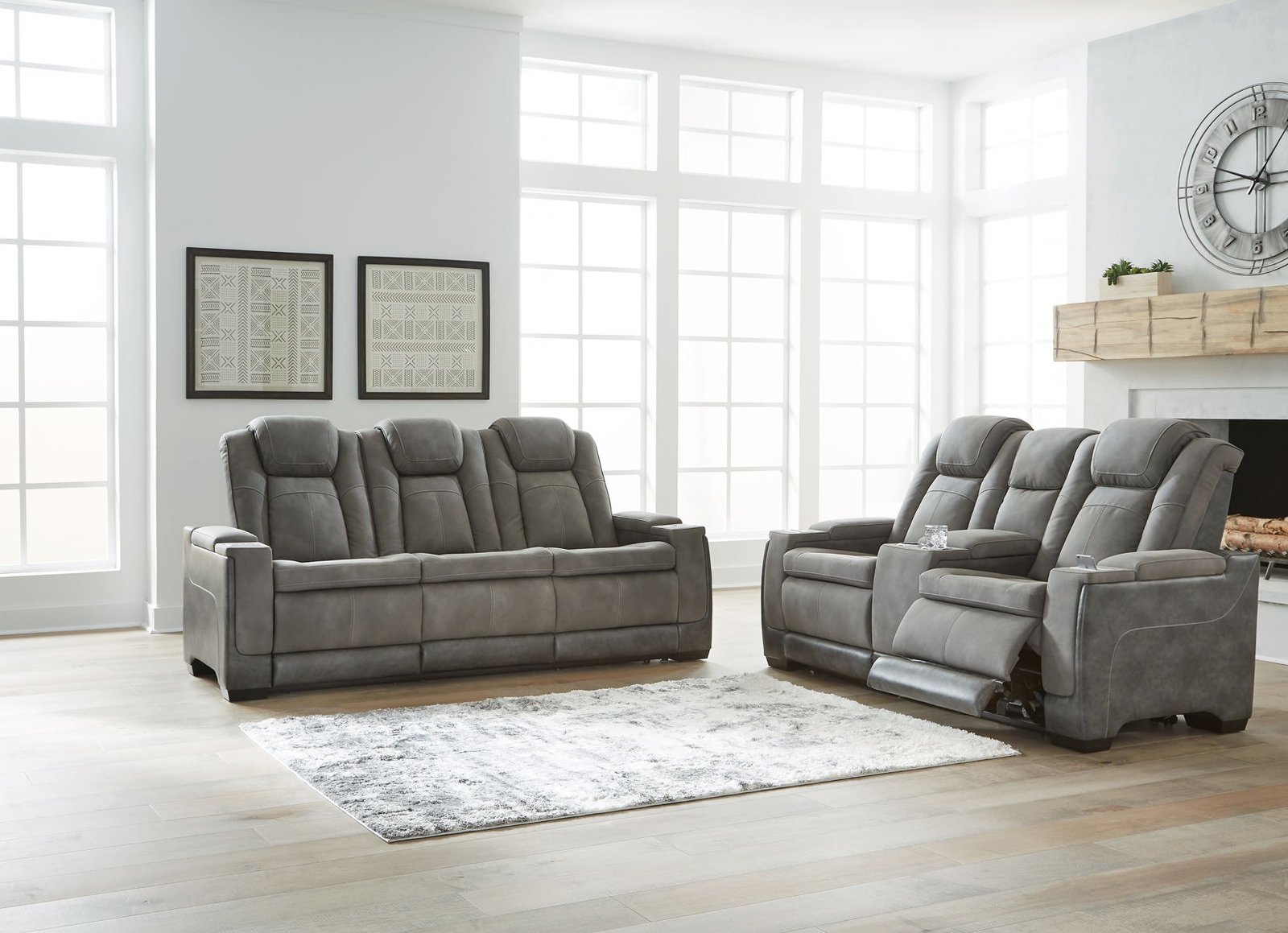 Next-Gen Durapella - Power Reclining Living Room Set - Image 3