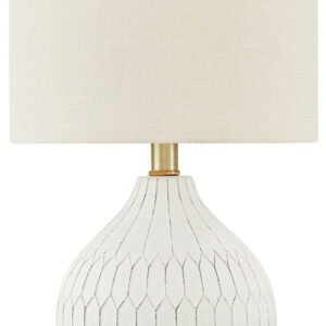 Wardmont - Ceramic Table Lamp - White
