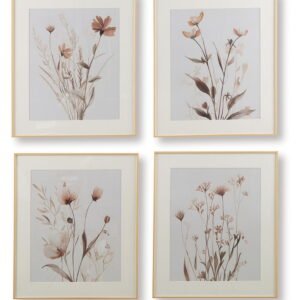 Chettings - Wall Art Set (Set of 4) - Beige / Gray / Blush