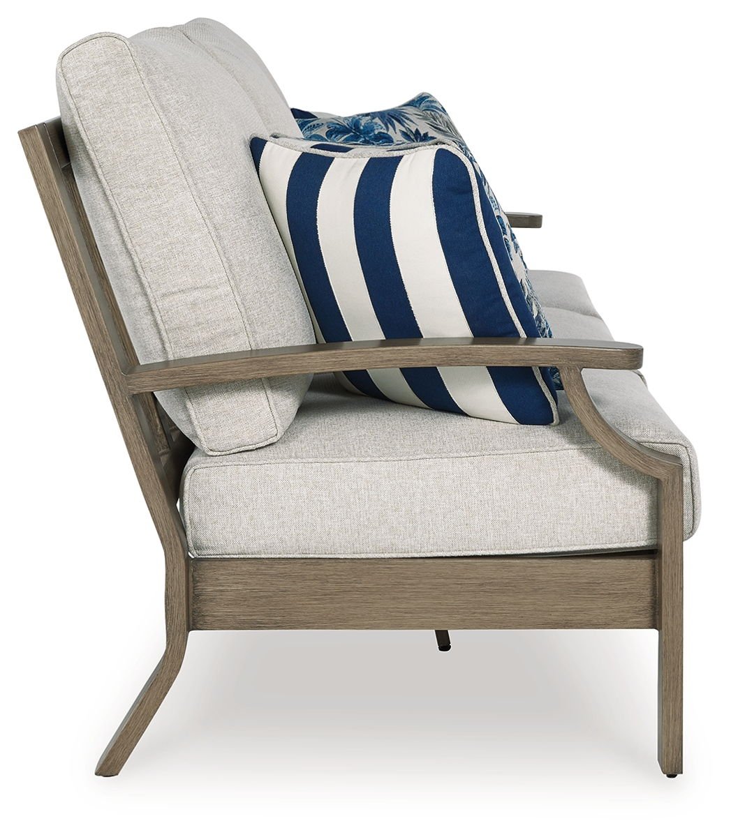 Rainier Ranch - Sofa With Cushion - Brown / Beige - Image 2