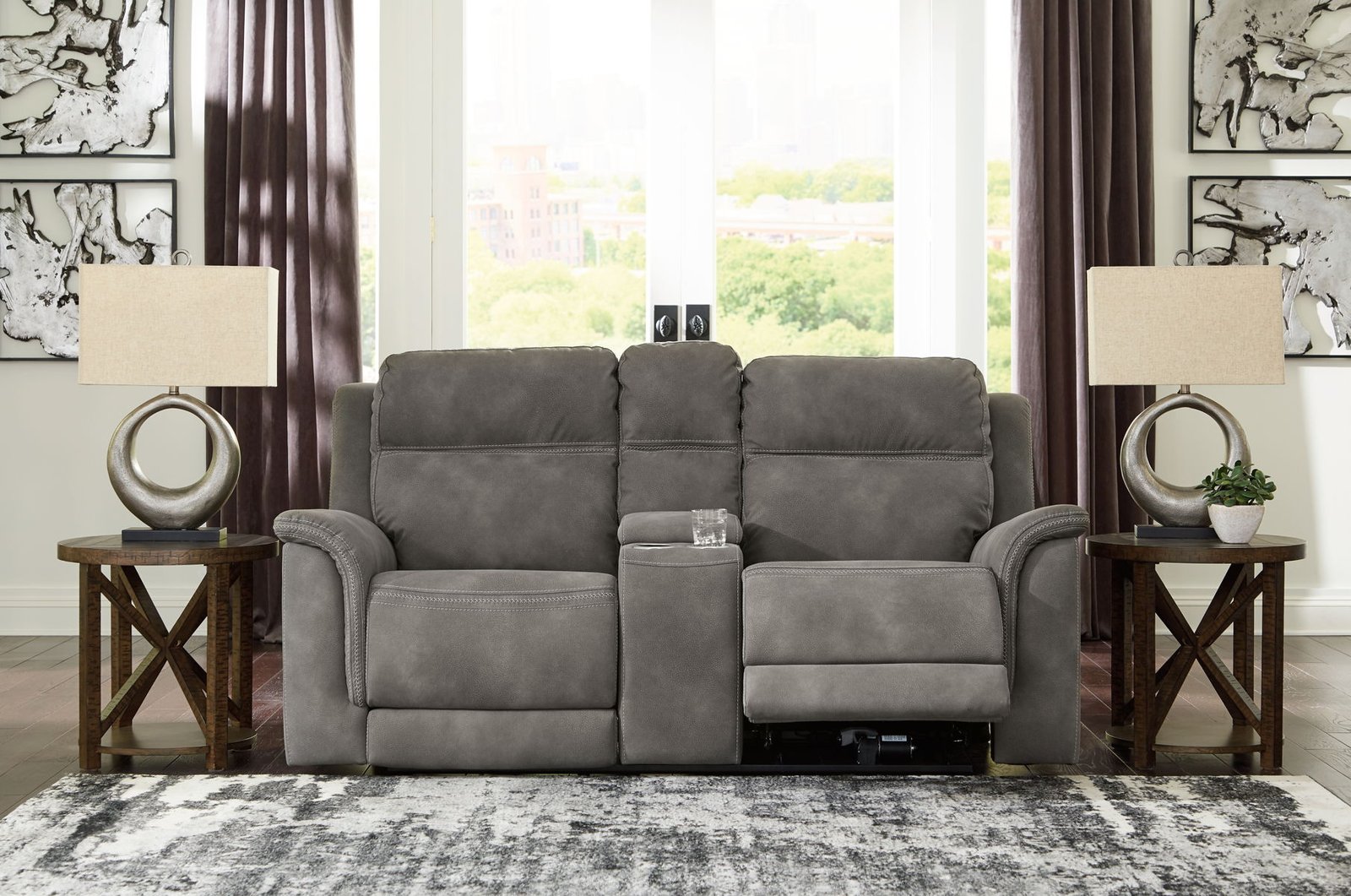 Next-Gen Durapella - Reclining Power Loveseat With Console - Image 5