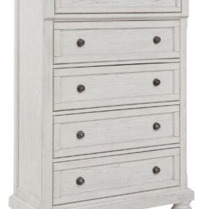 Robbinsdale - Five Drawer Chest - Antique White