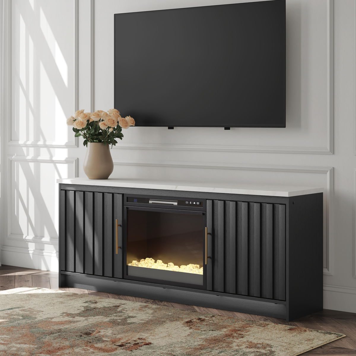 Cadmori - TV Stand With Fireplace Option - Image 2