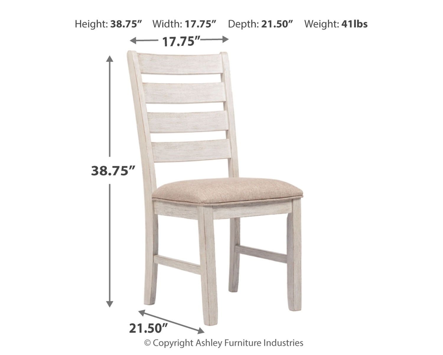 Skempton - Dining UPH Side Chair (Set of 2) - White - Image 2