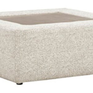 Ashbourne Estate - Oversized Accent Ottoman - Snowstone