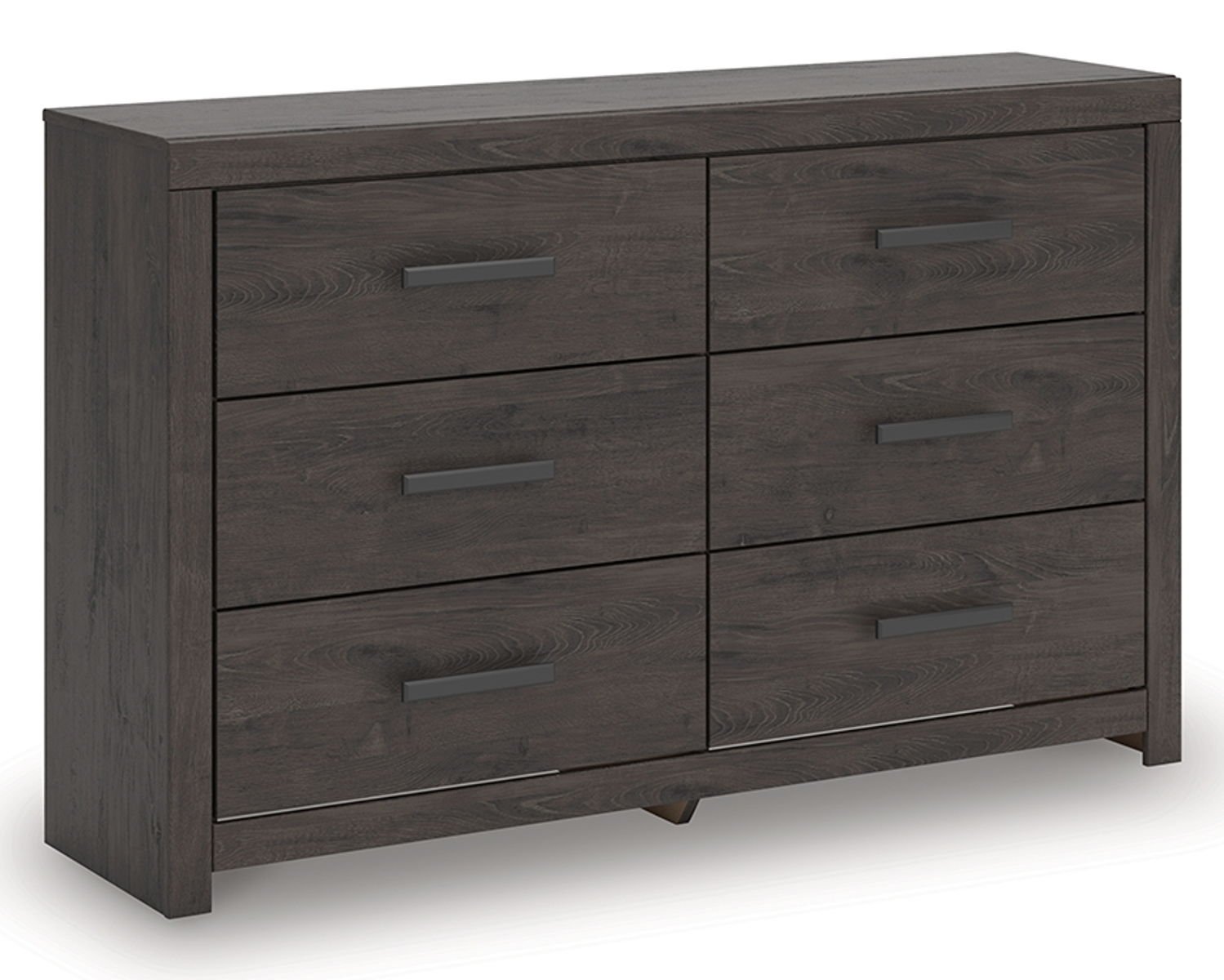 Prendonea - Six Drawer Dresser - Charcoal - Image 4