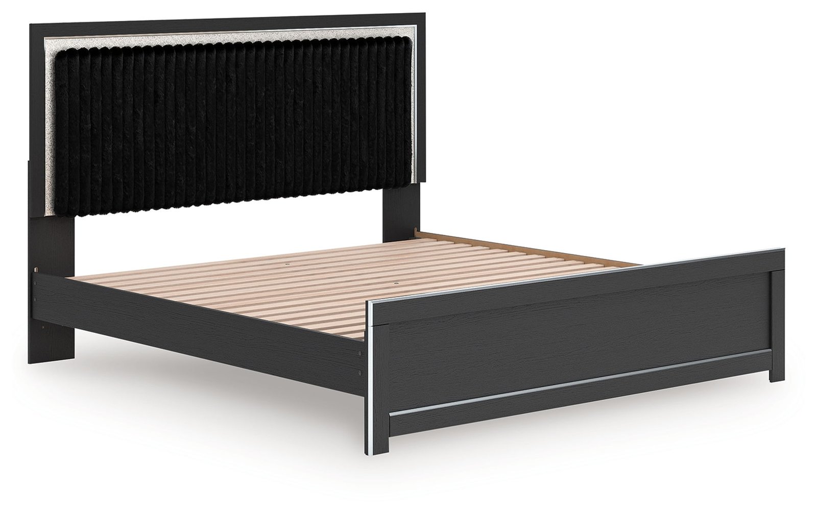 Zuraleus - Upholstered Panel Platform Bed With Roll Slats - Image 11