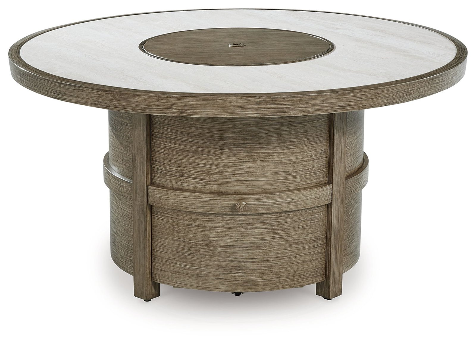 Rainier Ranch - Round Fire Pit Table - Beige - Image 4