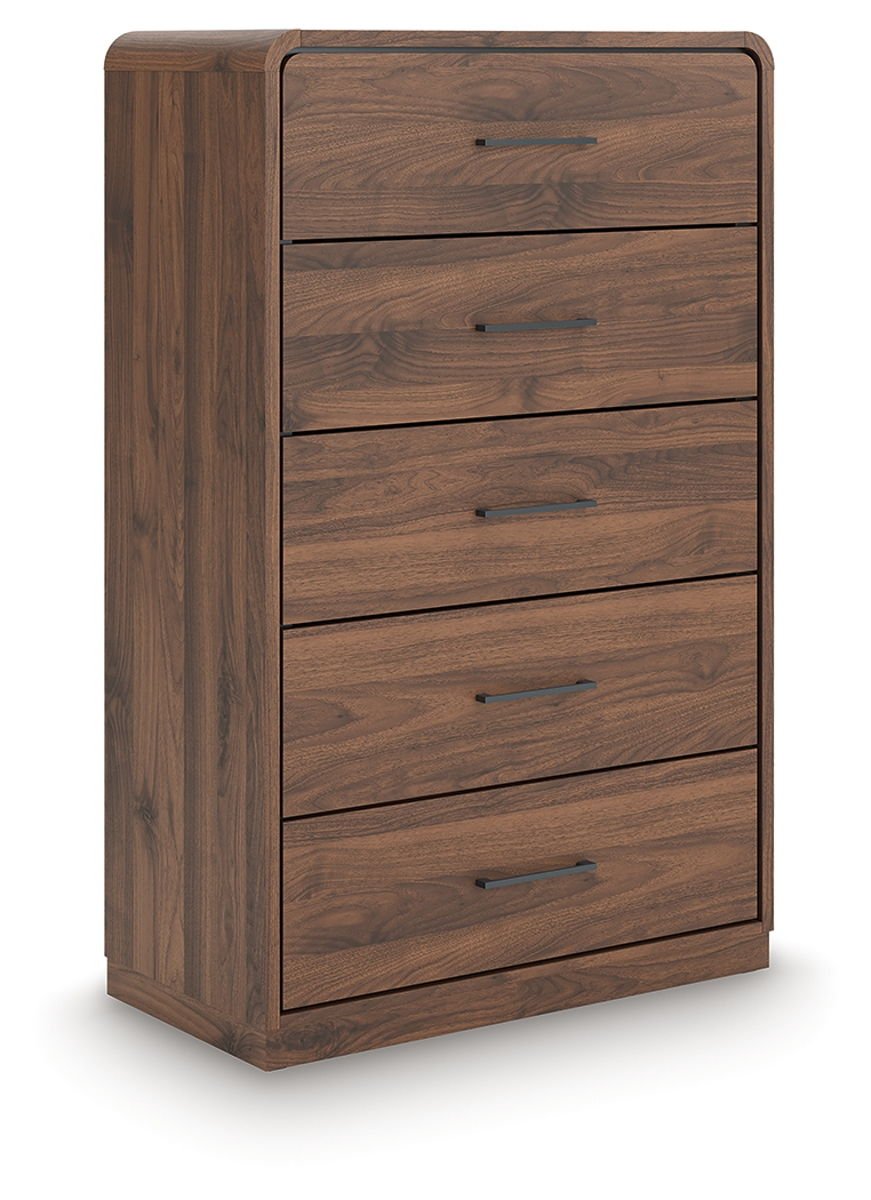 Fortlorn - Five Drawer Chest - Walnut Brown - Image 4