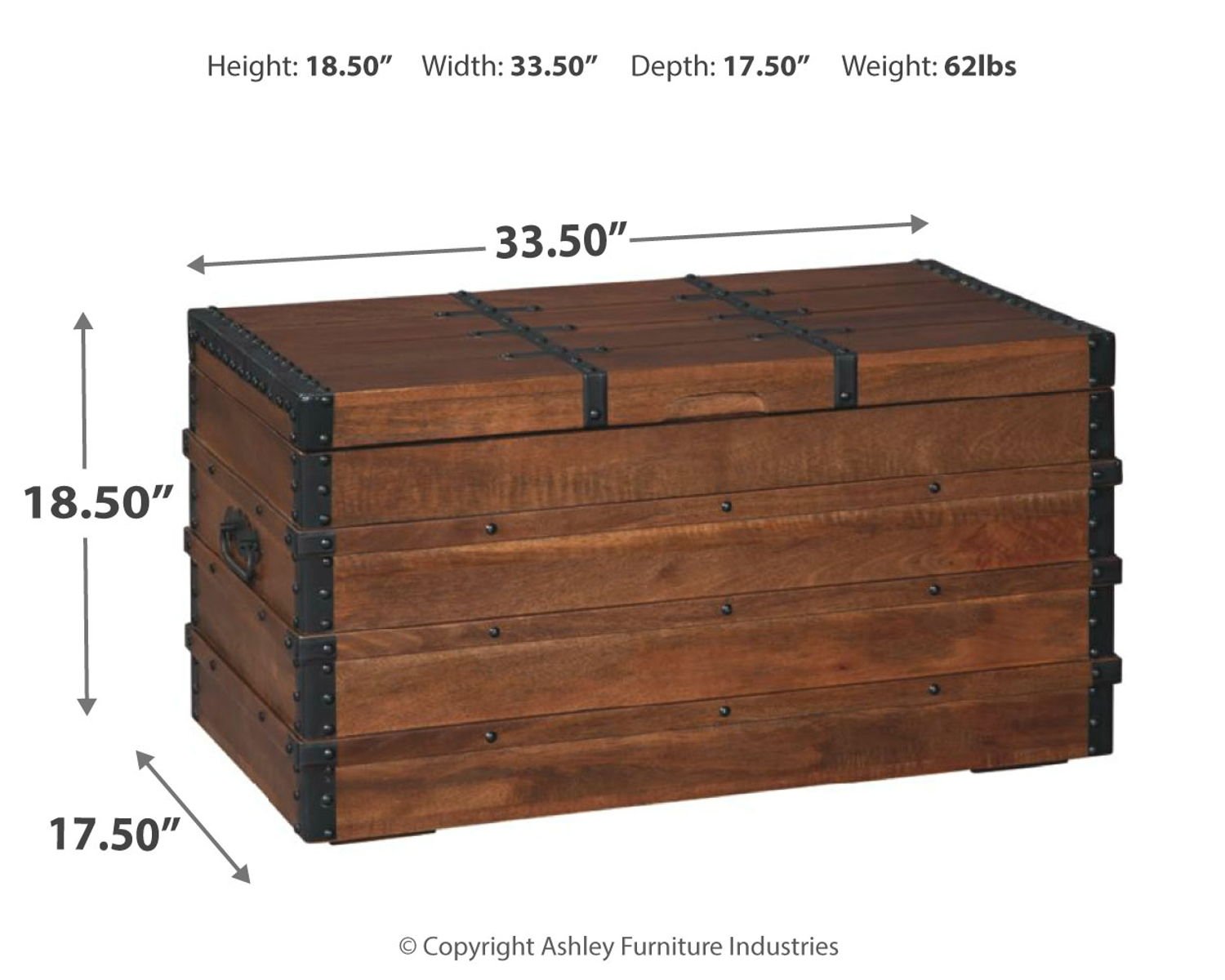 Kettleby - Storage Trunk - Brown - Image 3