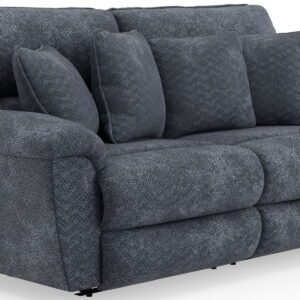 Paxon - Deep Seat Power Reclining Sofa With Power Adjustable Headrest - Smoke