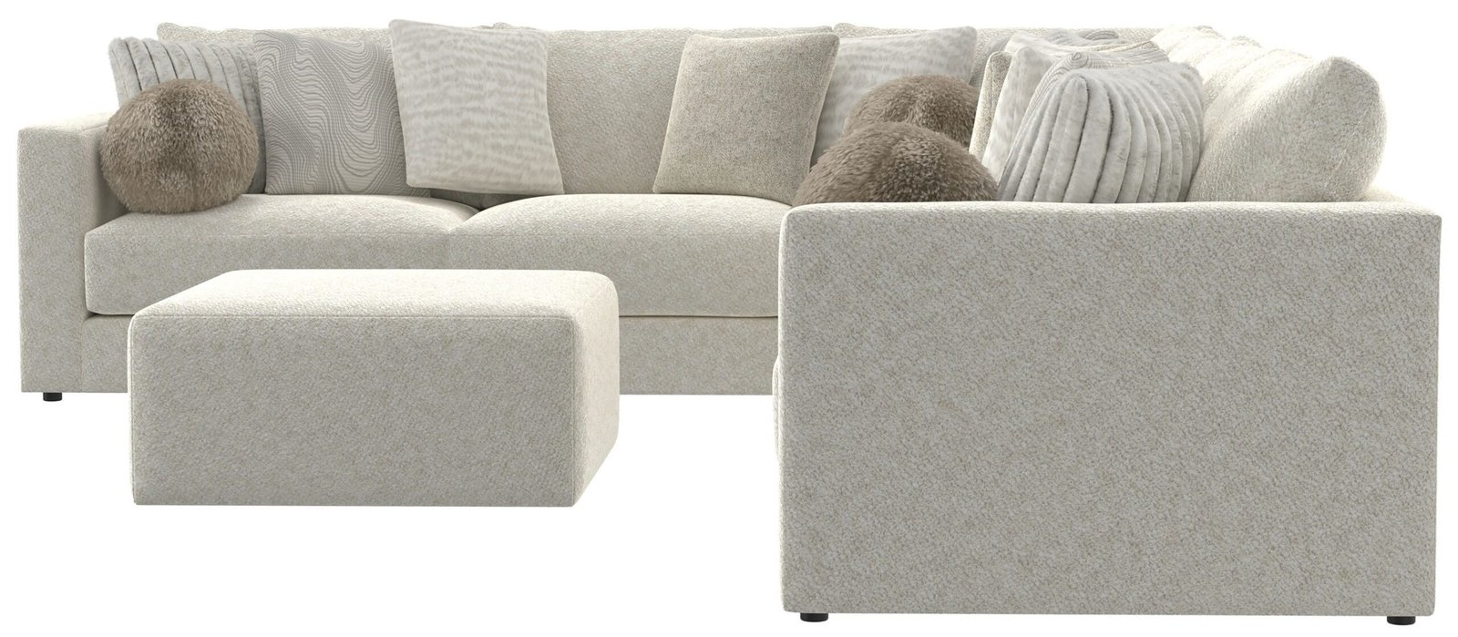 Ritzy - Modular Sofa And Included Cocktail Ottoman - Image 9