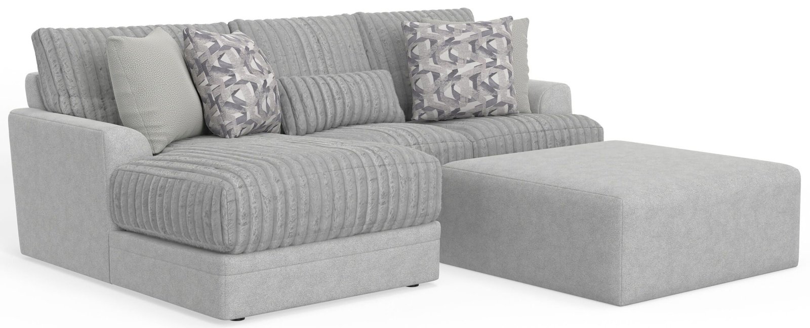 Titan - Sectional With Comfort Coil Seating, Cocktail Ottoman And Accent Pillows Included - Image 9