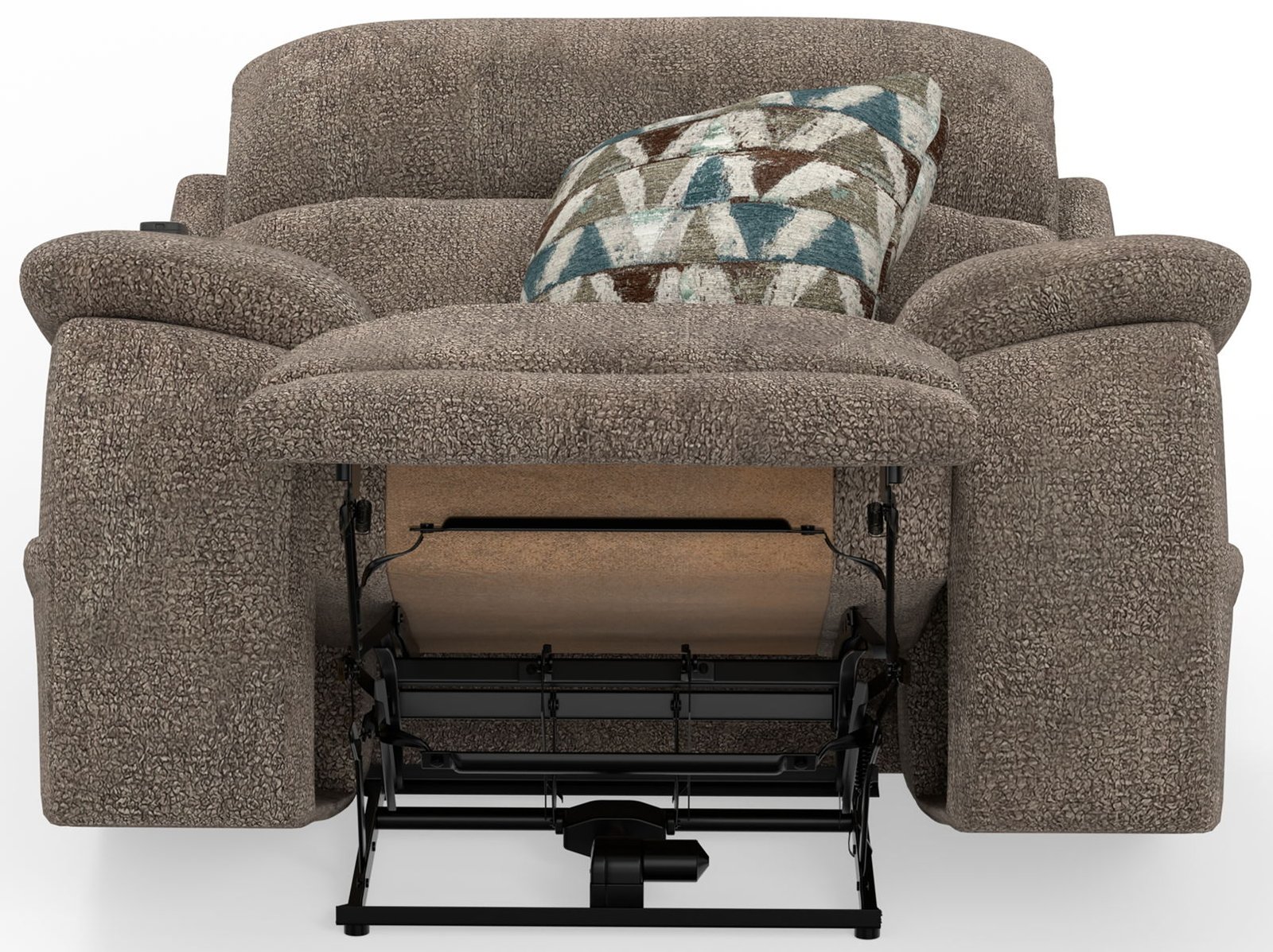 Joya - Power Lay Zero Gravity Recliner With Power Adjustable Headrest And CR3 Heat/Massage/Lumbar/ZG - Mushroom - Image 3