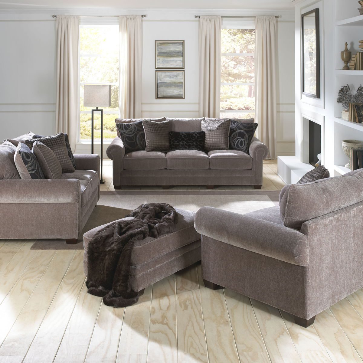 Austin - Chair 1/2 - Taupe - Image 2