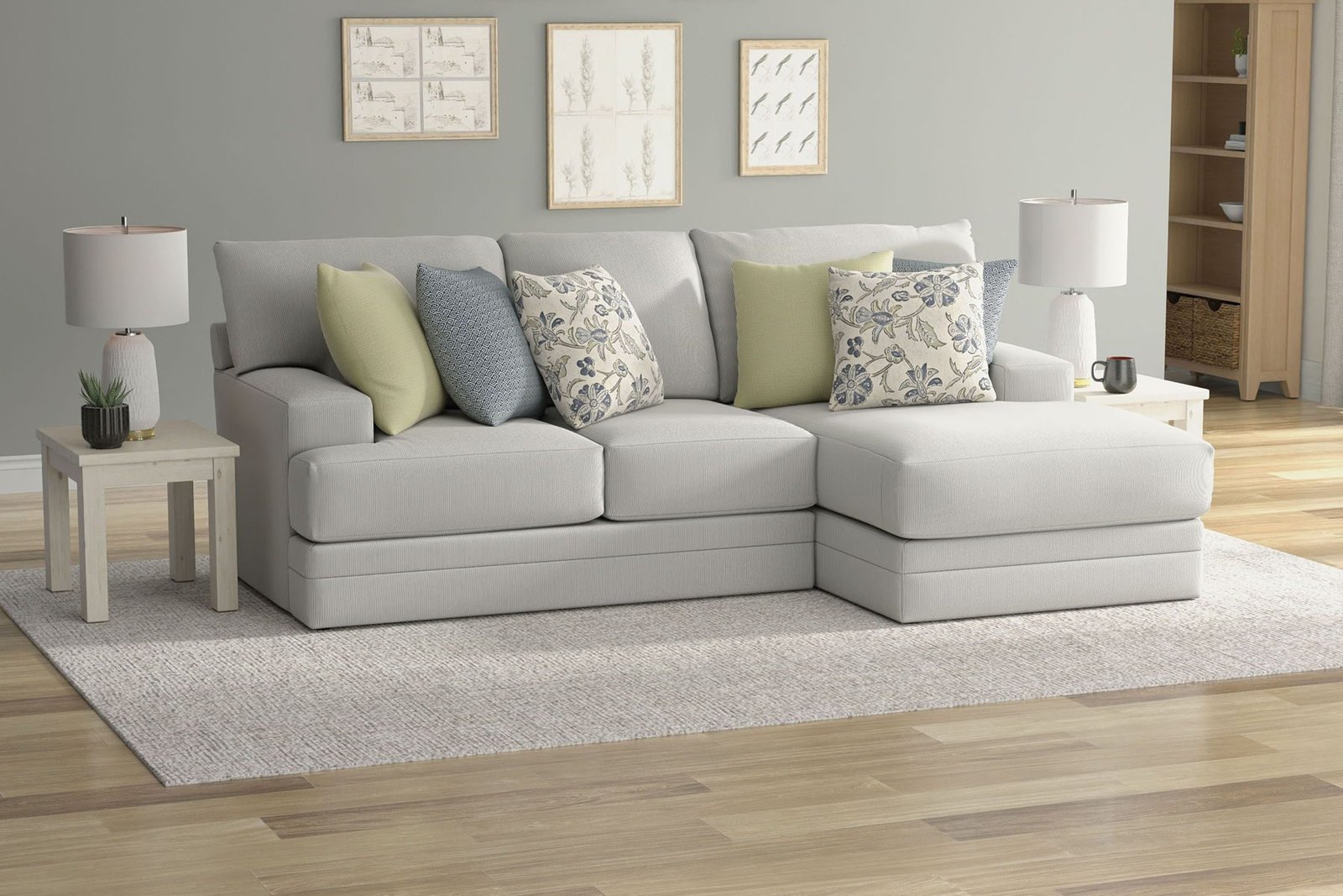 Stockbridge - Sectional With Comfort Coil Seating And 9 Accent Pillows Included