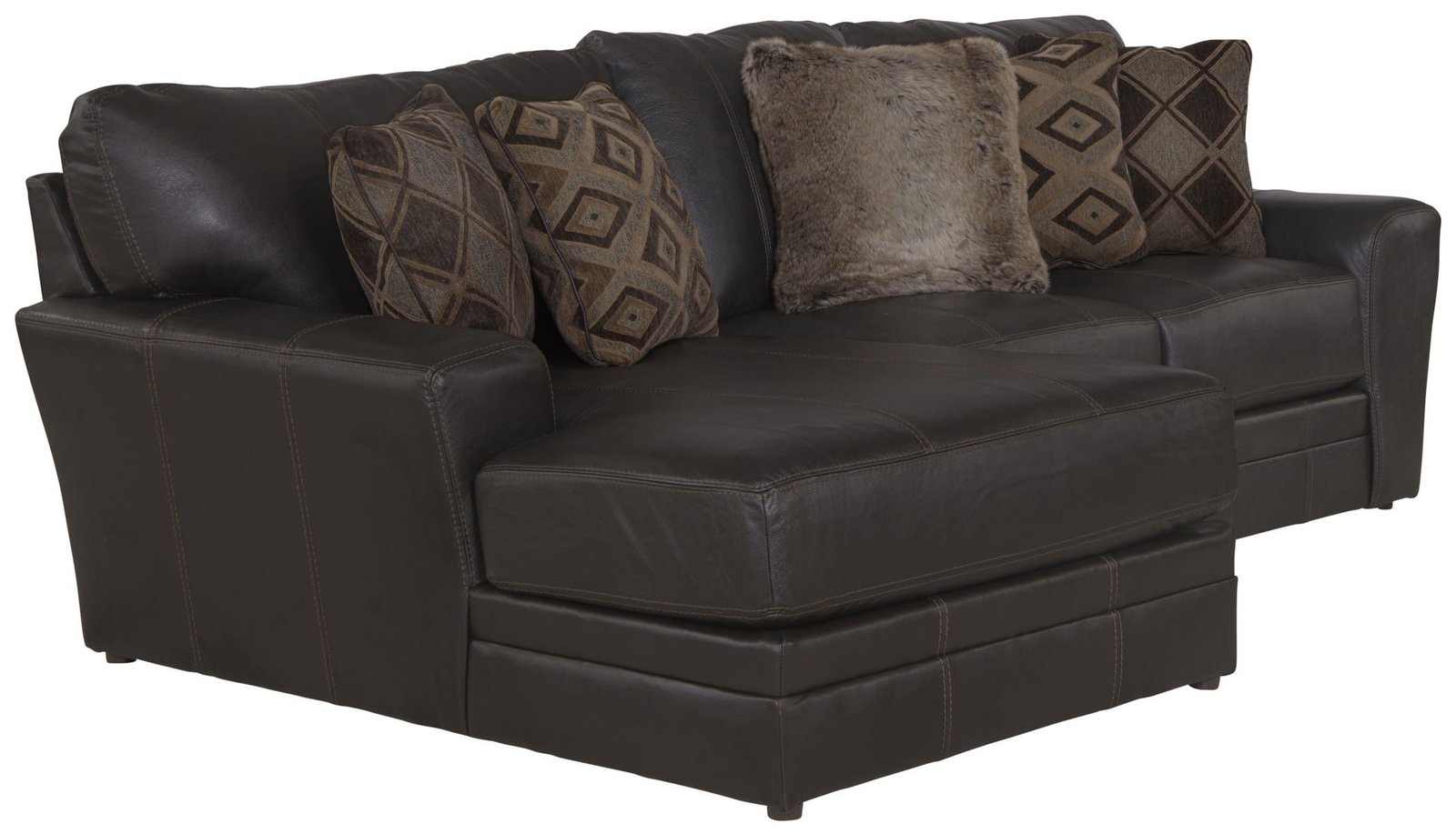 Denali - Italian Leather Match Sectional - Image 24