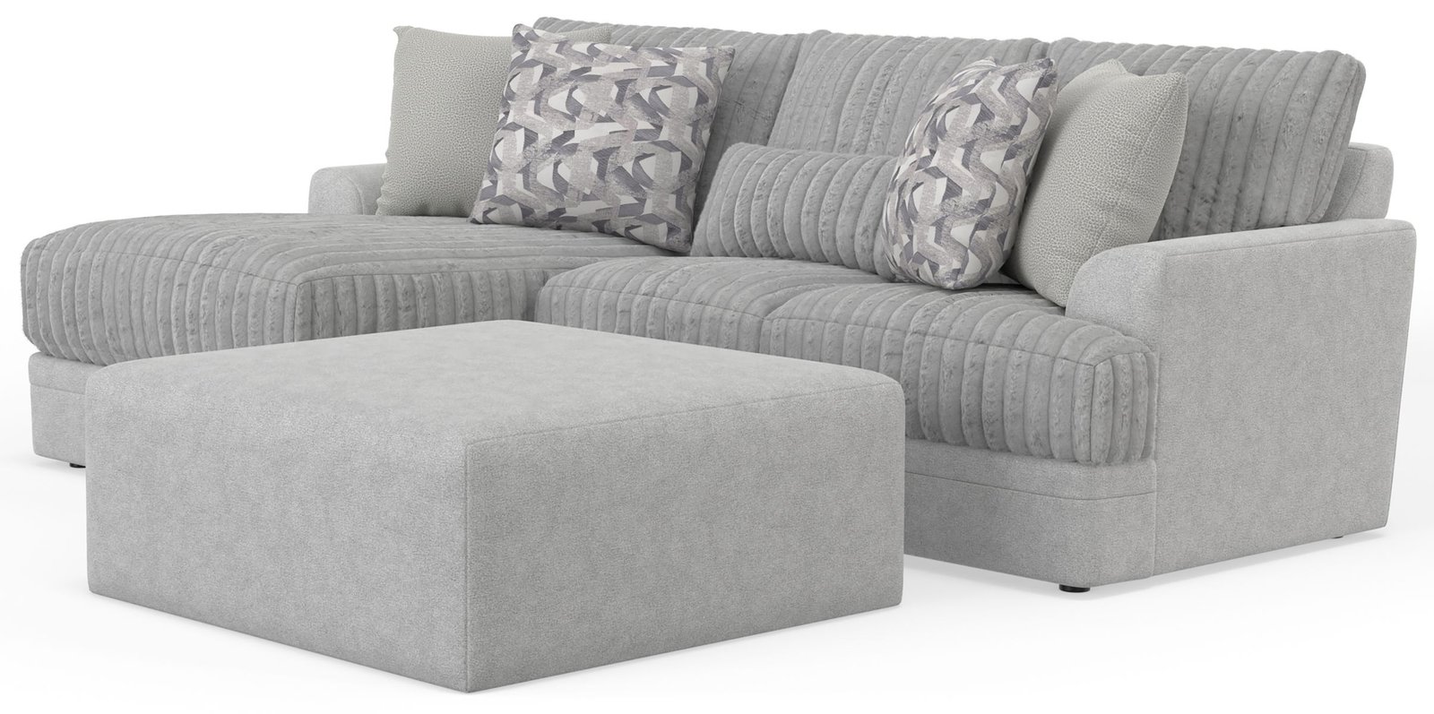 Titan - Sectional With Comfort Coil Seating, Cocktail Ottoman And Accent Pillows Included - Image 7