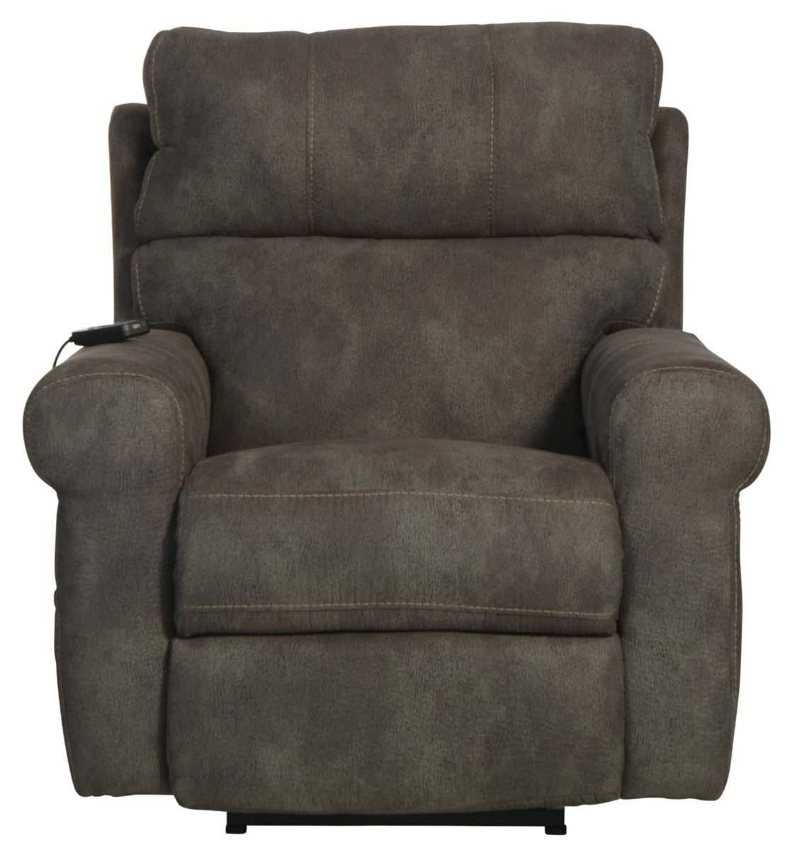 Tranquility - Power Headrest Power Lay Flat Reclining With CR3 Heat / Massage / Lumbar - Pewter - Image 3