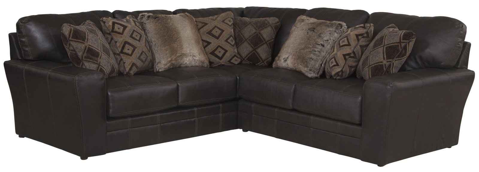 Denali - Italian Leather Match Sectional - Image 21