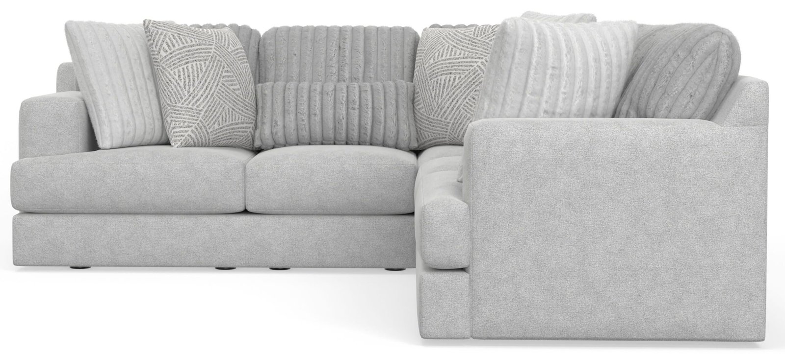 Logan - Upholstered Sectional With Comfort Coil Seating And Accent Pillows Included - Image 4