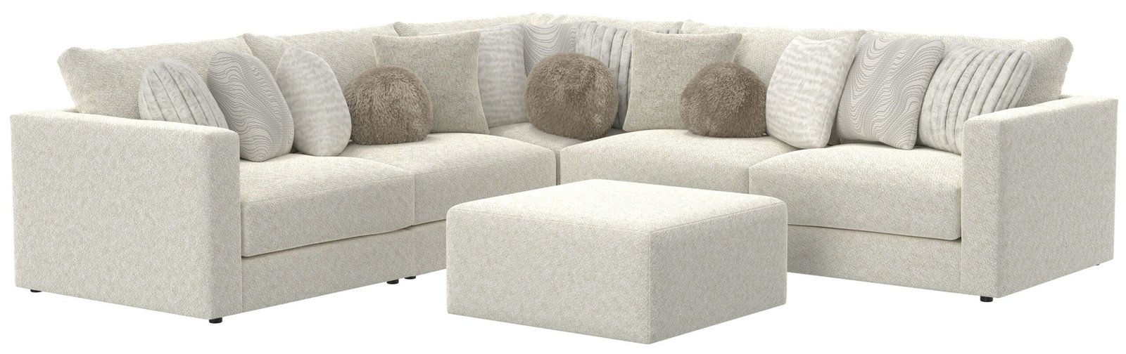 Ritzy - Modular Sofa And Included Cocktail Ottoman - Image 13