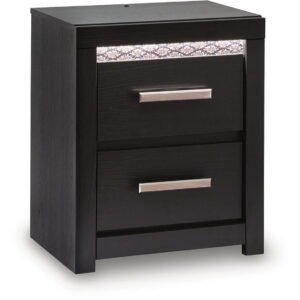 Shoralli - Two Drawer Night Stand - Black