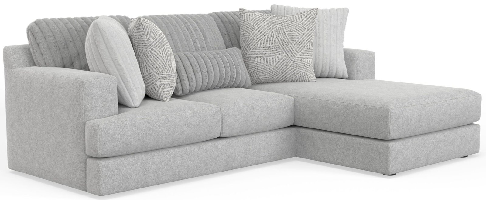 Logan - Upholstered Sectional With Comfort Coil Seating And Accent Pillows Included - Image 6