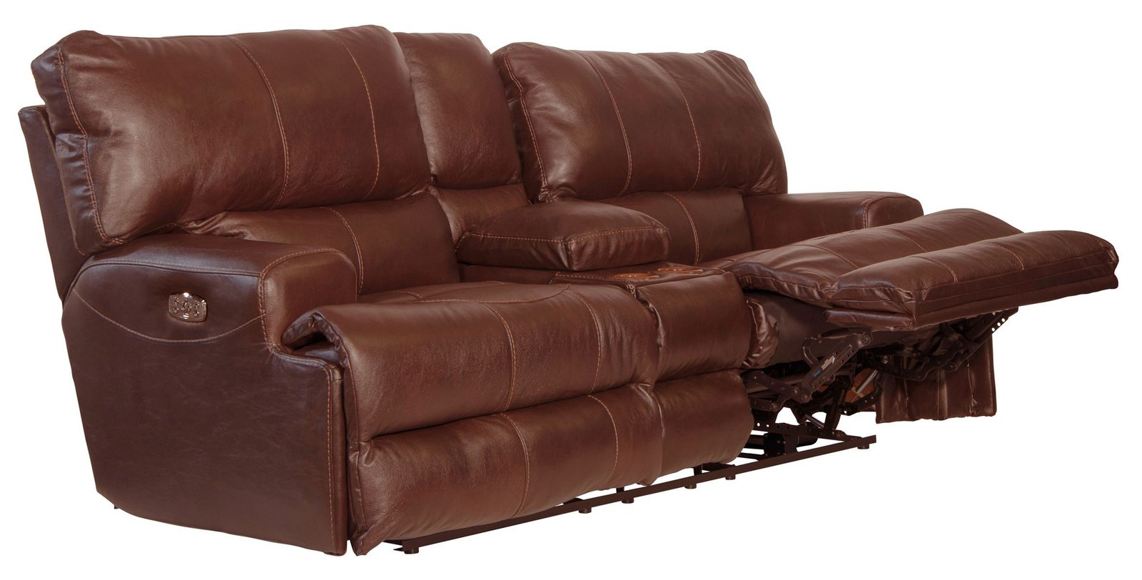 Wembley - Power Headrest With Lumbar Lay Flat Reclining Console Loveseat - Image 3