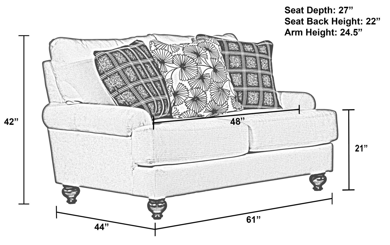 Cumberland - Loveseat - Ecru - Image 2