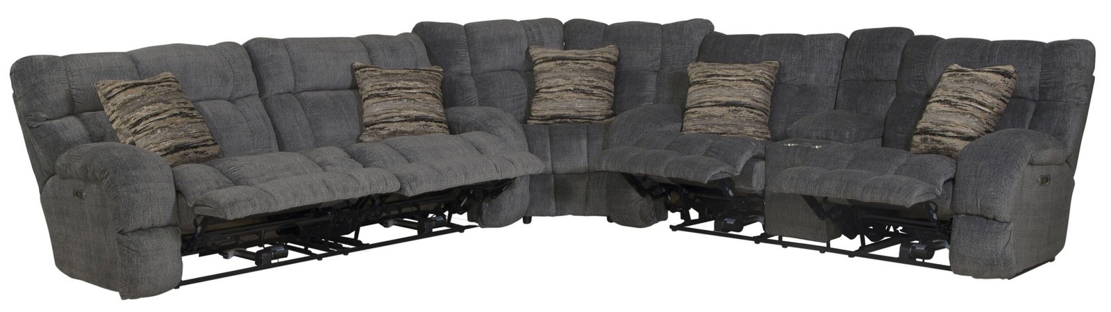 Ashland - Reclining Sectional With 4 Lay Flat Reclining Seats - Image 4