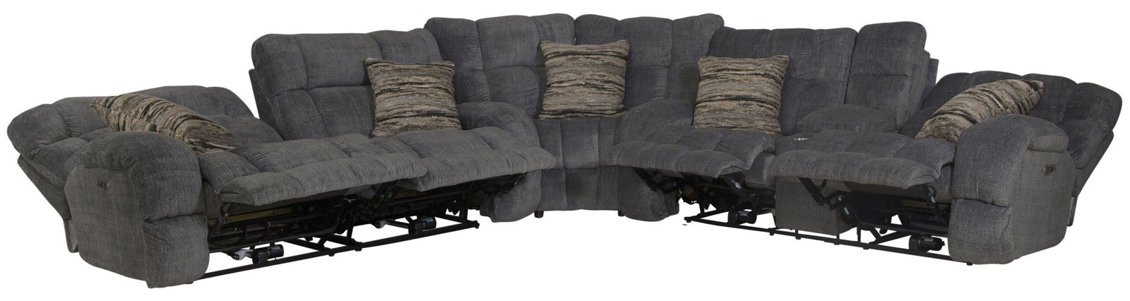 Ashland - Reclining Sectional With 4 Lay Flat Reclining Seats - Image 7