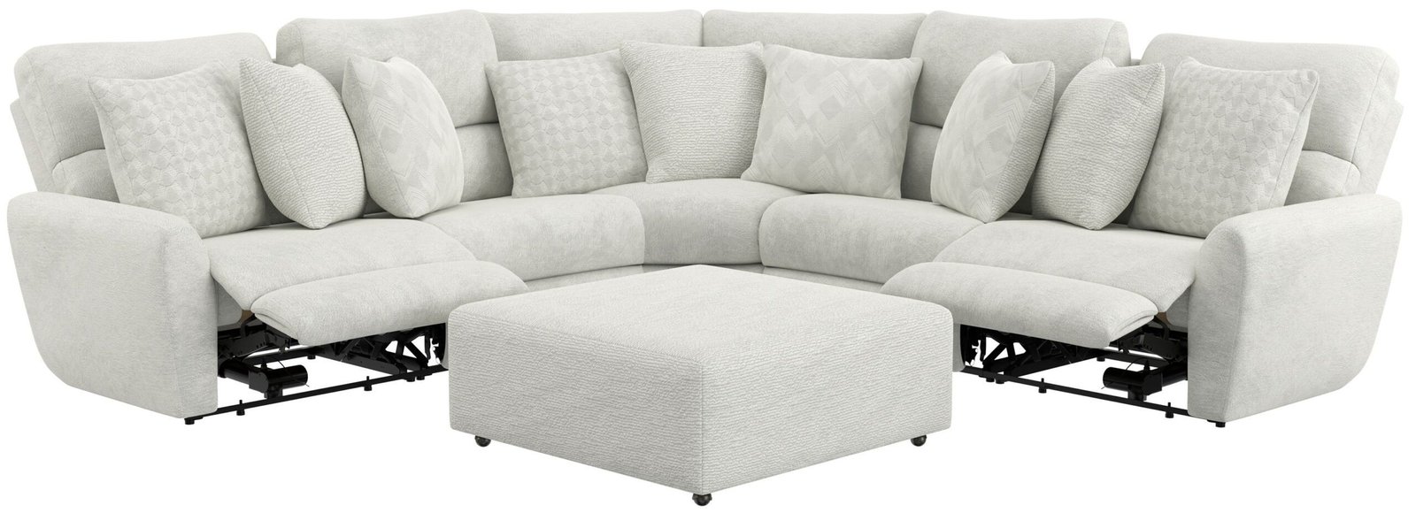 Majesty - Deep Seating Power Reclining Sectional And Ottoman - Image 6