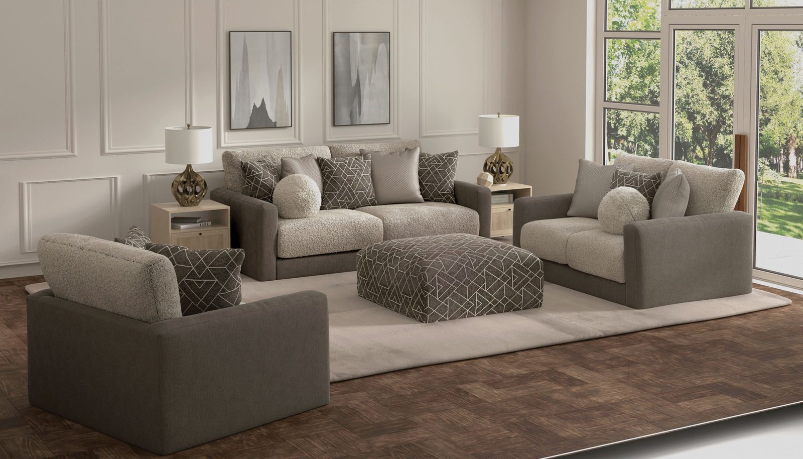 Reddington - Ottoman - Umber - Image 3