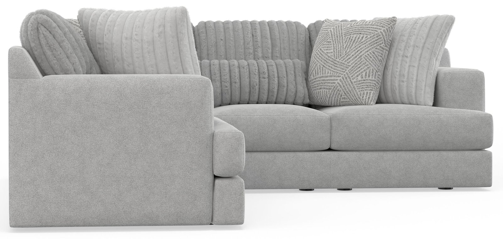 Logan - Upholstered Sectional With Comfort Coil Seating And Accent Pillows Included - Image 11