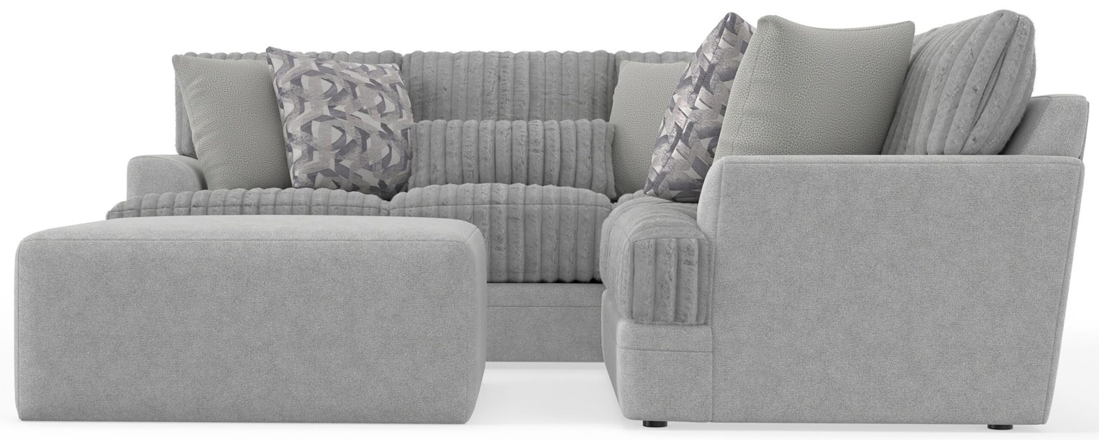Titan - Sectional With Comfort Coil Seating, Cocktail Ottoman And Accent Pillows Included - Image 4