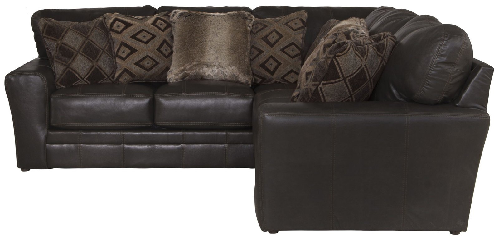 Denali - Italian Leather Match Sectional - Image 3