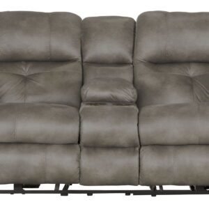Ferrington - Power Lay Flat Reclining Console Loveseat with Power Adjustable Headrest