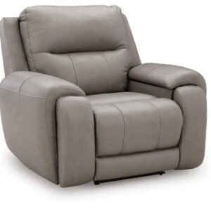 Real Moments - Power Recliner With Audio Seating - Ash