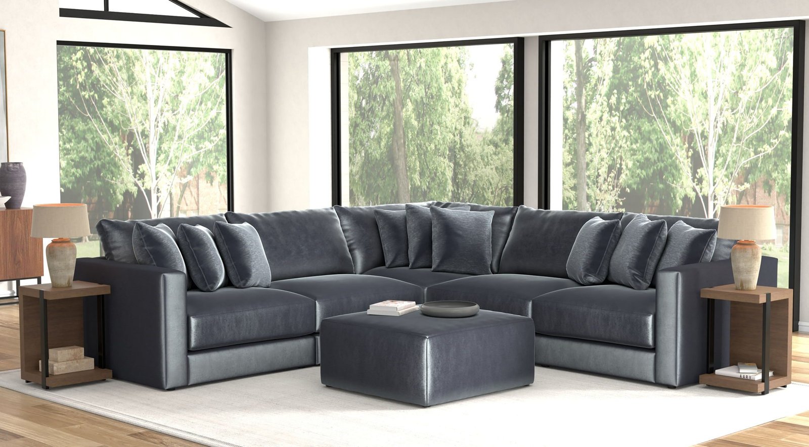 Remington - Modular Sofa And Cocktail Ottoman