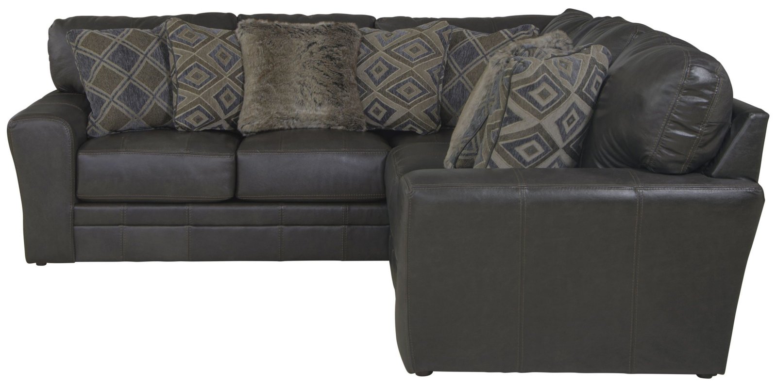 Denali - Italian Leather Match Sectional - Image 22